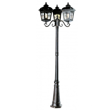 Aluminiumlichtpost 3M Outdoor Road LED Solar Antique Lampe Pole